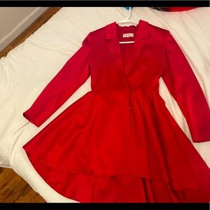 House of CB London - Satin Blazer Dress - Red
